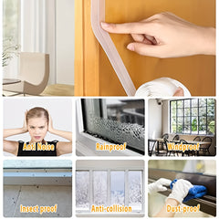 16.5ft Silicone Weather Stripping Tape for Doors & Windows