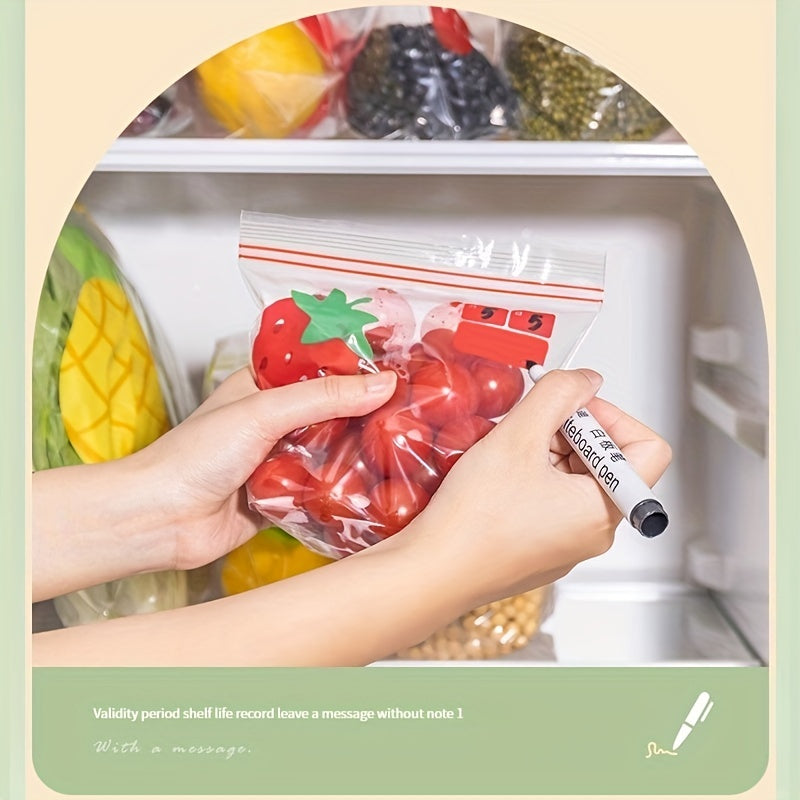2 Boxes Refrigerator Fresh Keeping Bag Sealed Transparent Household