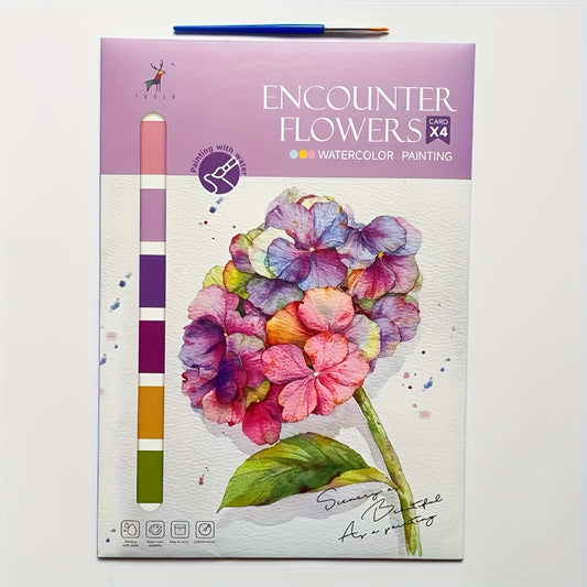 Creative Drawing Book Coloring Book and Landscape & Floral Artistic Painting Pap