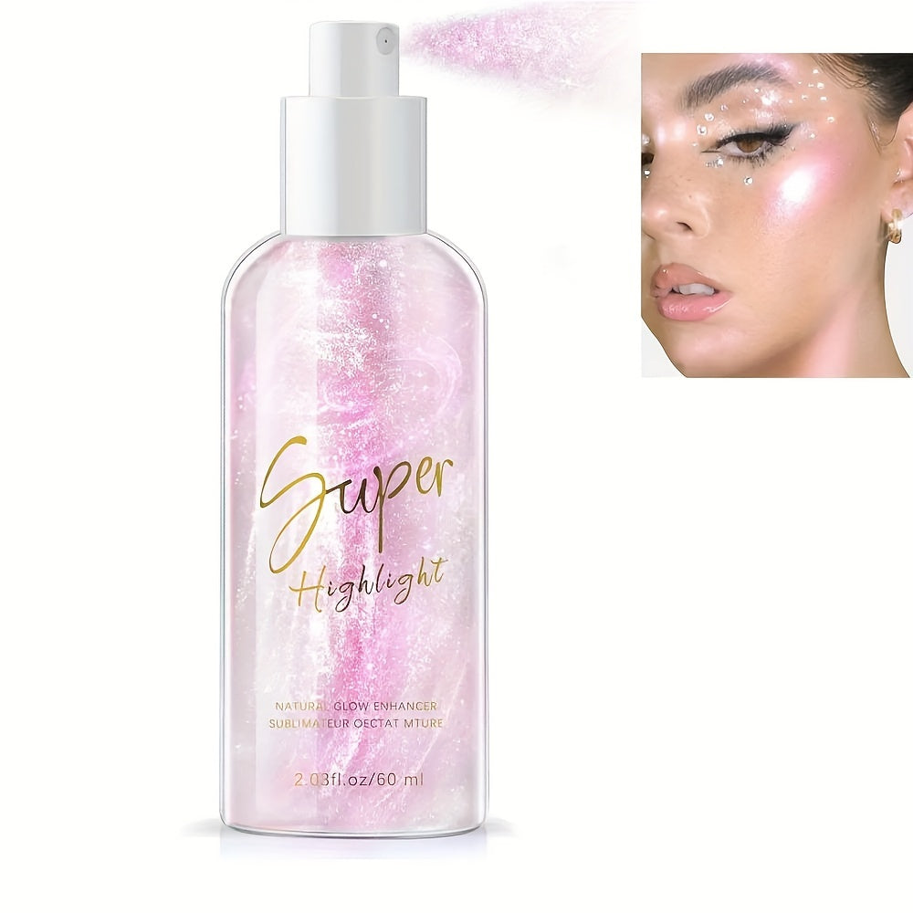 Radiant Body Highlight Spray Fine Glittery Shimmer Iridescent Stage Makeup
