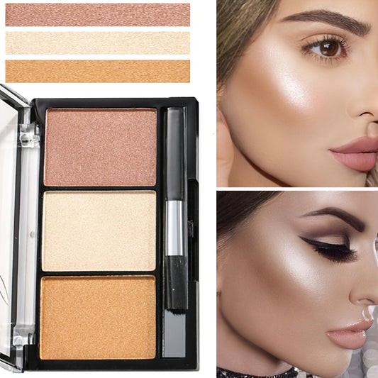 3 Blush Palette Natural Face Blush Highlighter Contouring Makeup