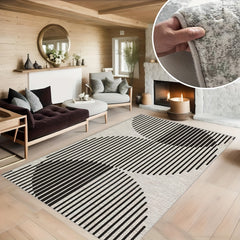 Soft Faux Sheepskin Floor Mat Easy-to-Clean Anti-Skid Throw Rug