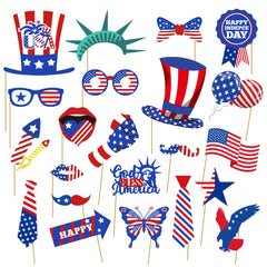 22pcs American Independence Photo Props Party Supplies