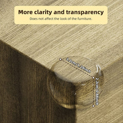 6pcs Transparent Silicone Corner Protectors for Desk Protection