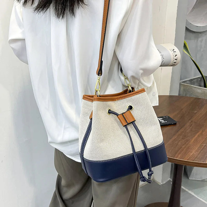 Large Capacity Bucket Bag Shoulder Crossbody Handbag for Women
