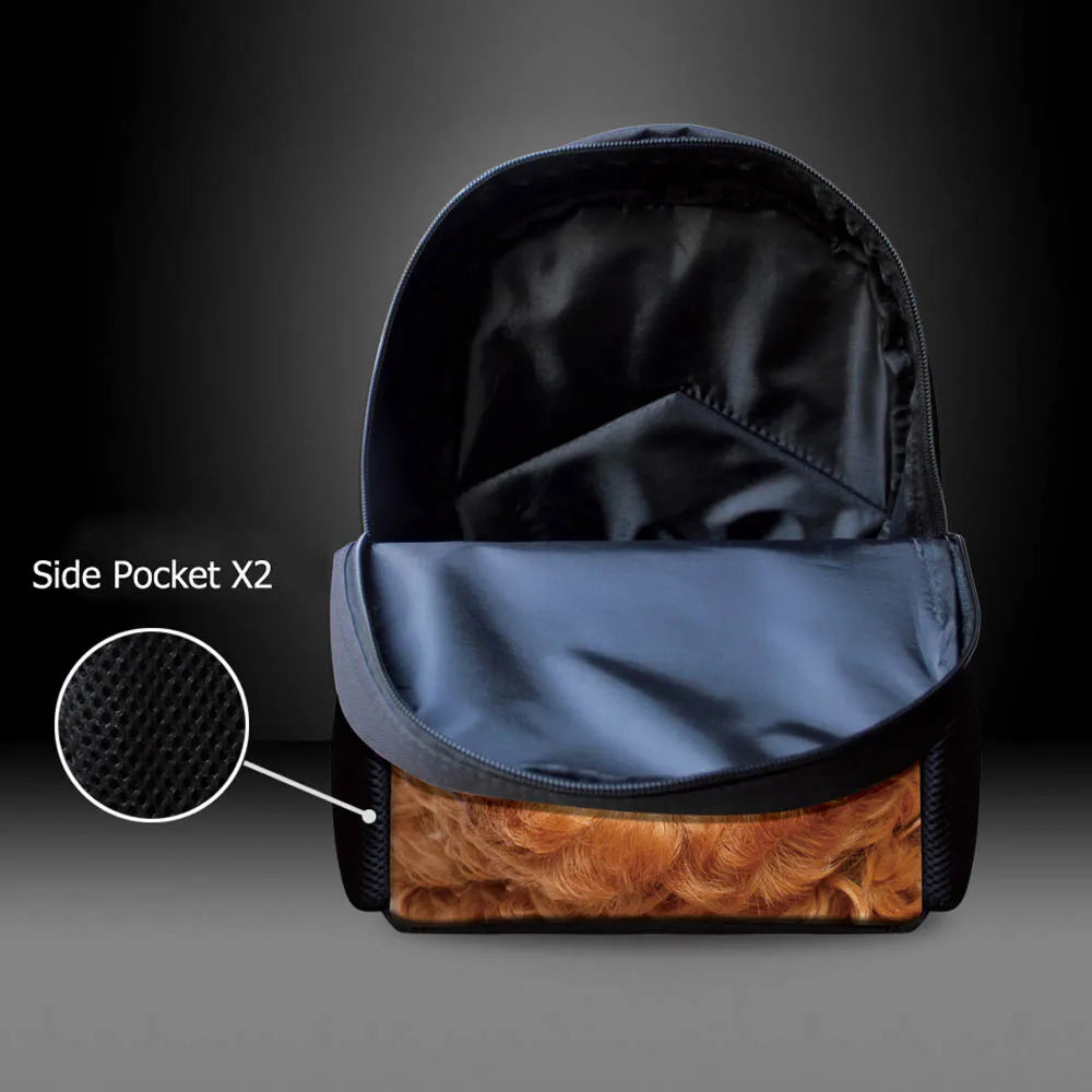Bird Printing Children Backpack for Baby Girls Animal Kids Pack Mochila