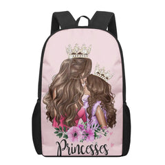 Girl Mom Baby 3D Print School Backpack for Boys Girls Teenager Kids Book Bag