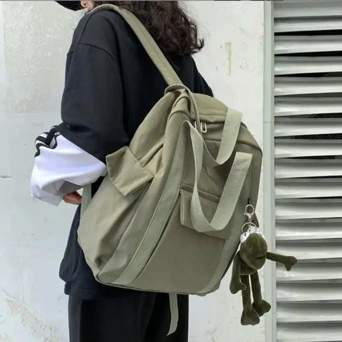 Waterproof Nylon School Backpack for Teenage Girls