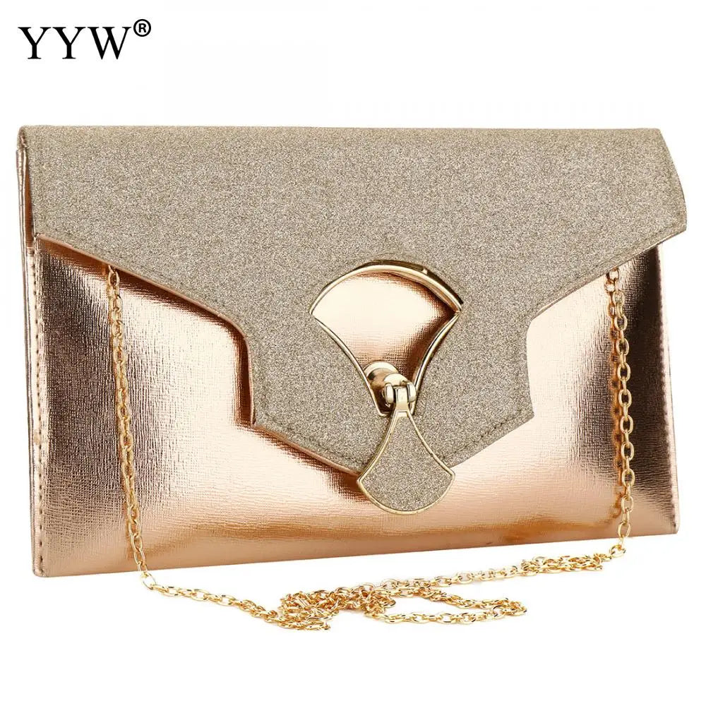 Women's Leather Evening Clutch Bag Small Purse Handbag