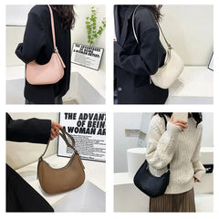 grace Retro PU Leather Women's Shopping Bag Handbags Shoulder Underarm Bag