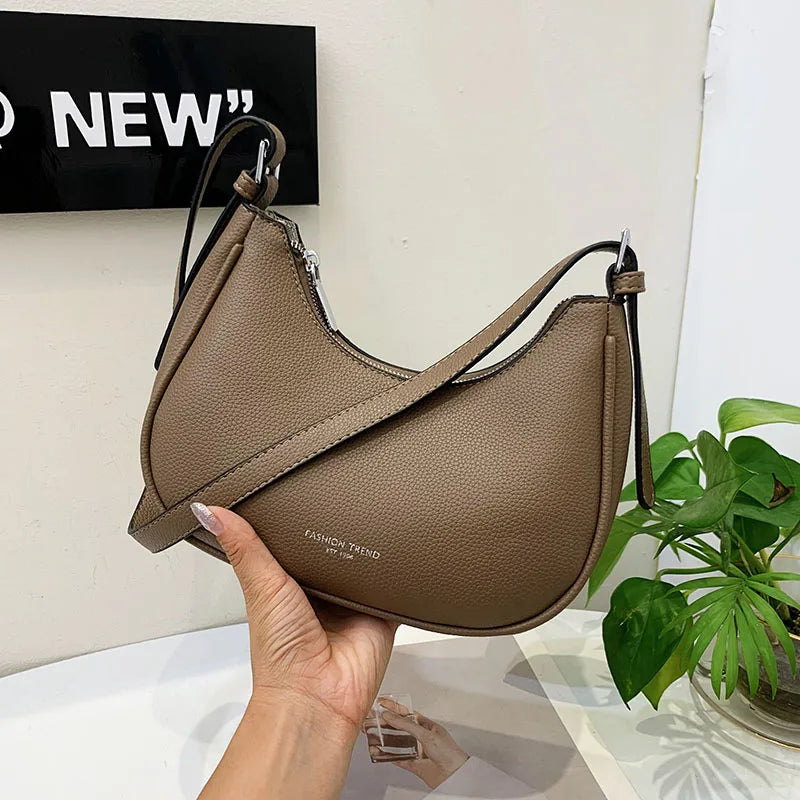 grace Retro PU Leather Women's Shopping Bag Handbags Shoulder Underarm Bag