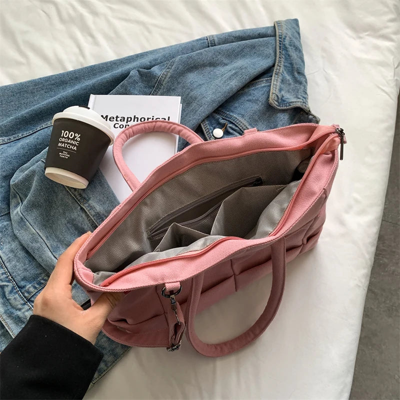 Women's Canvas Tote Bag Handbag Crossbody Shoulder Evening Bag