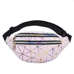 Reflective Laser Shoulder Bag Women's Belt Waist Bag Pochete