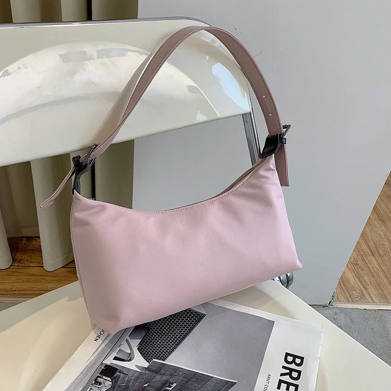 Small Nylon Underarm Bag Retro Wild Casual Dumpling Bags