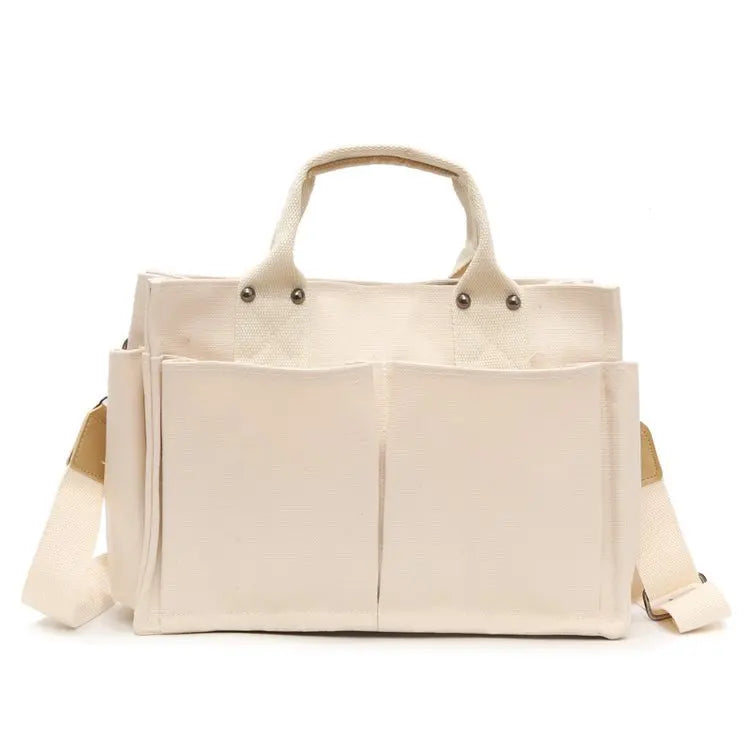 Women's Canvas Messenger Bag One-Shoulder Handbag Big Bag