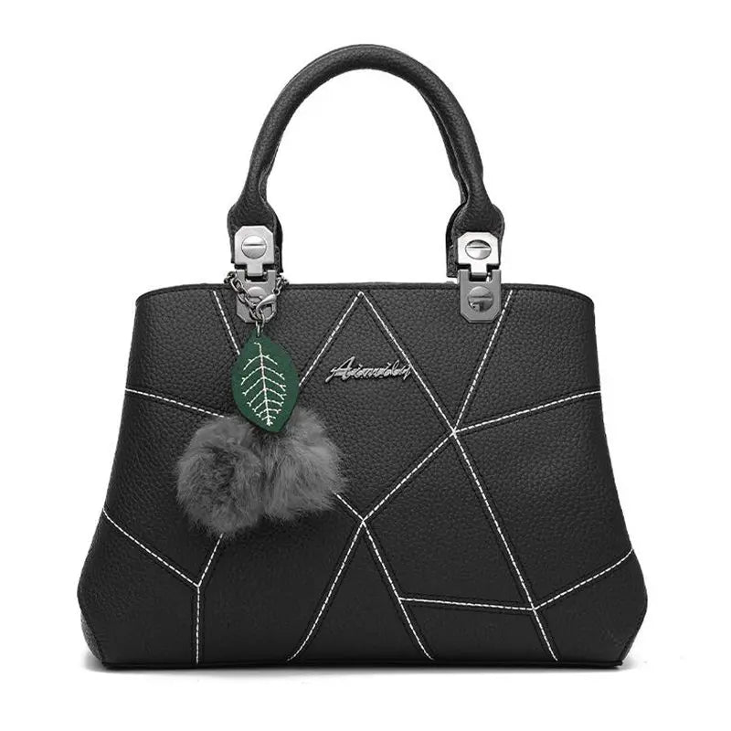 Women Clutch Crossbody Shoulder Bag Geometric Plush Handbag KL570