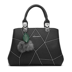 Women Clutch Crossbody Shoulder Bag Geometric Plush Handbag KL570