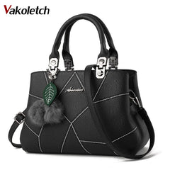 Women Clutch Crossbody Shoulder Bag Geometric Plush Handbag KL570