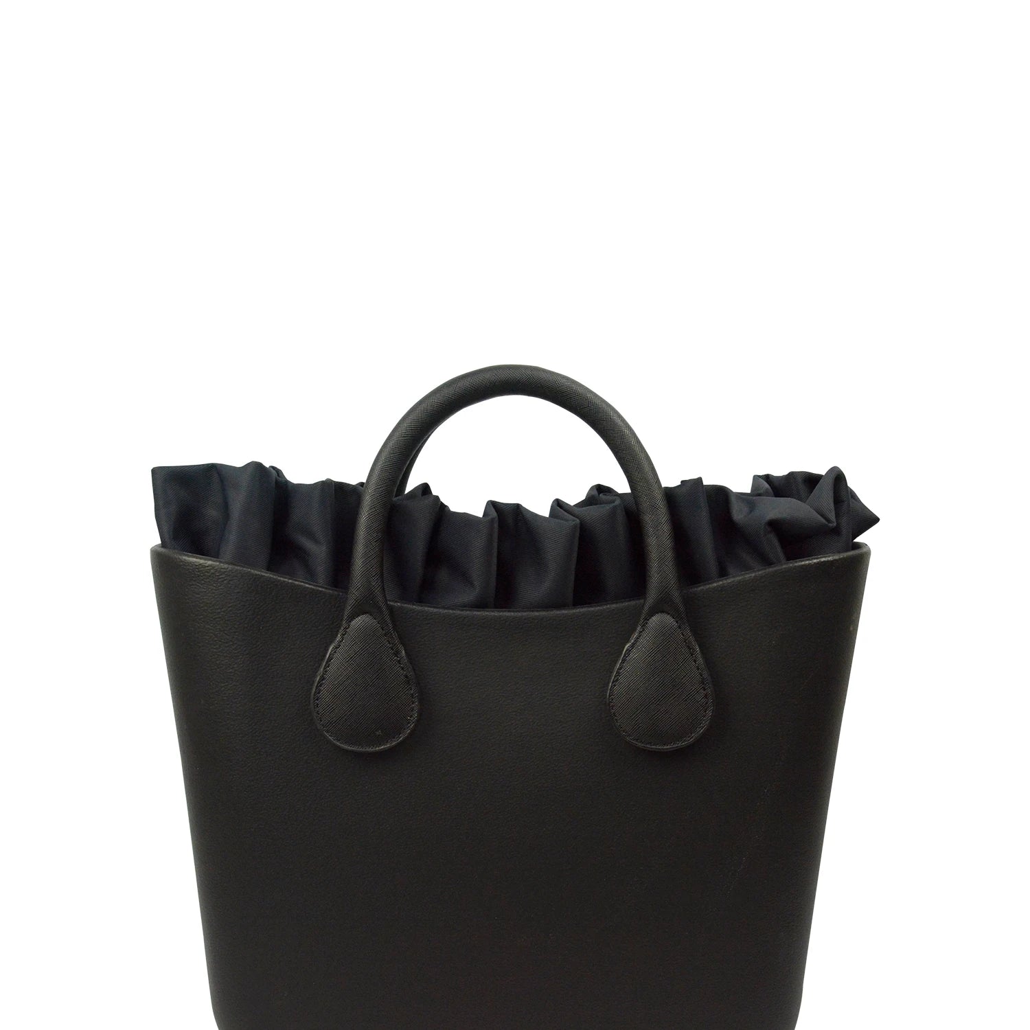 Frill Pleat Waterproof Inner Lining Zipper Pocket for Classic Mini O Bag
