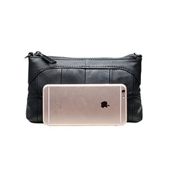 Small Leather Clutch Bag Women Cross Body Handbag
