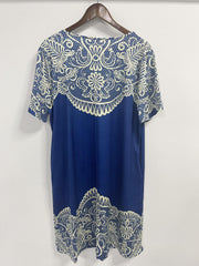 Floral Print Plus Size Casual Dress with Pockets