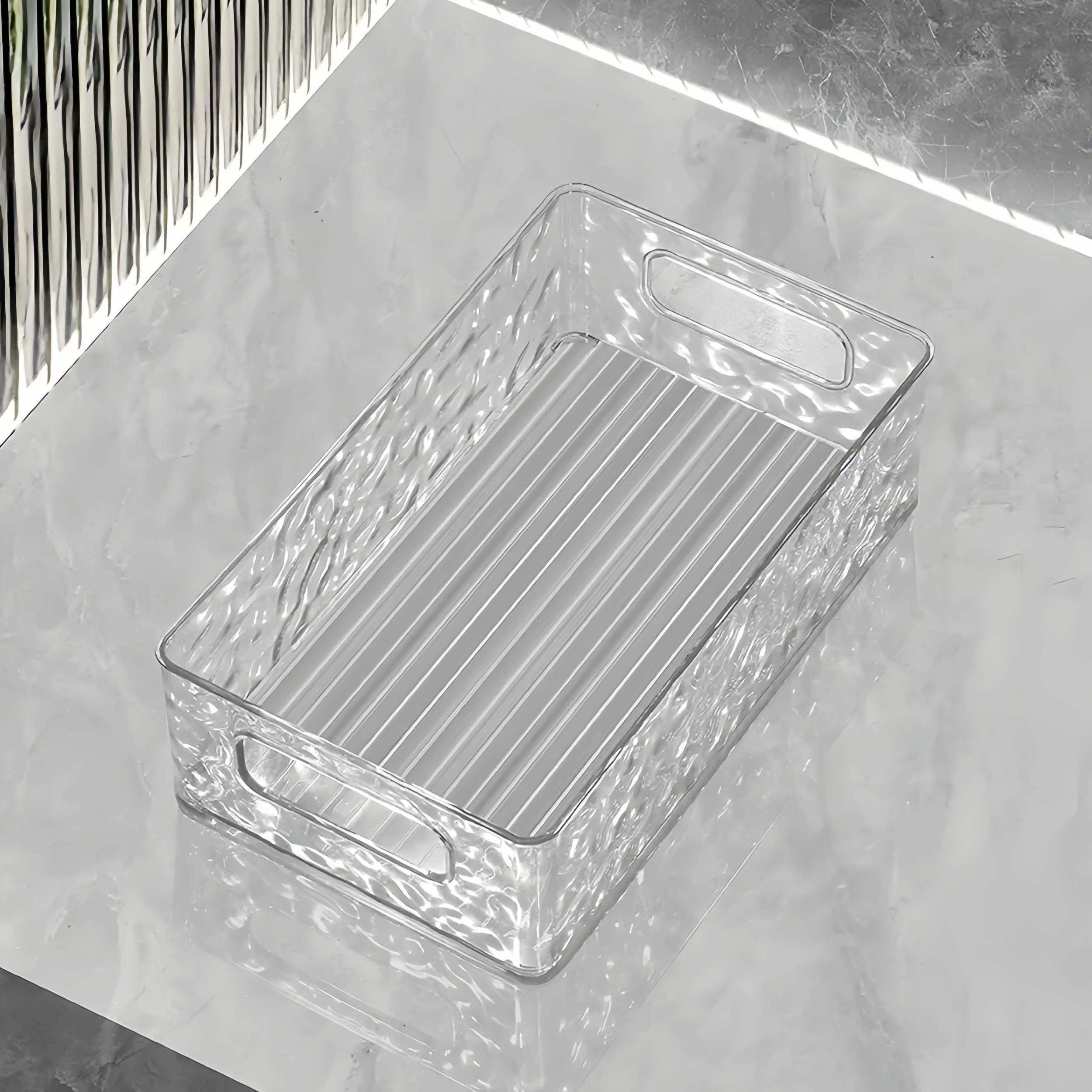 Clear Desktop Storage Box for Cosmetics Makeup Jewelry Food Books