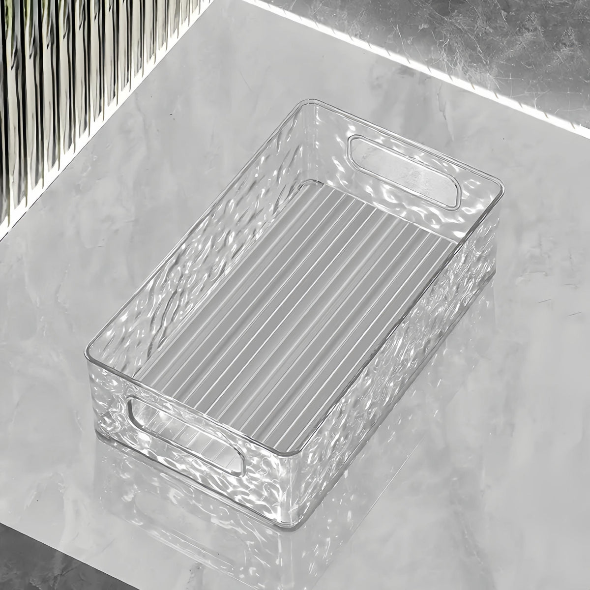 Clear Desktop Storage Box for Cosmetics Makeup Jewelry Food Books