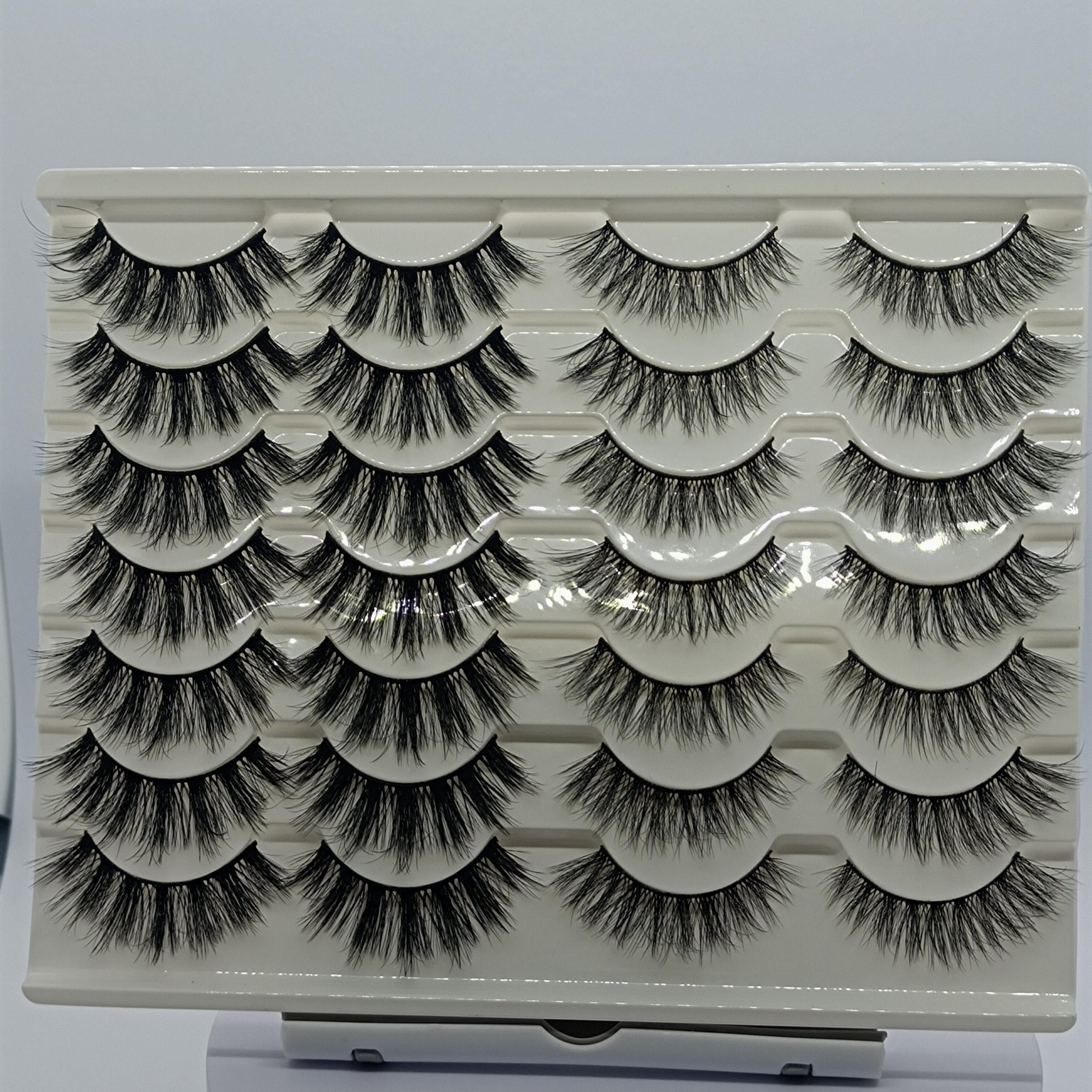 3D Fluffy Faux Mink Lashes for Makeup Starter Party Wedding Graduation