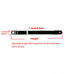 Unisex 2 Pack Invisible Pants Adjuster Buckle No Show Elastic Belt