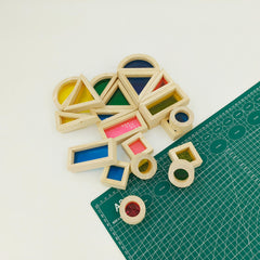 Colorful Wooden Building Blocks Learning Puzzle Toy Children Educational Game