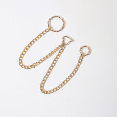 Men's Bamboo Circle Love Pants Chain Belt Direction