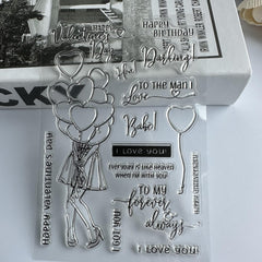 Cartoon Transparent Stamp for Journaling & Scrapbooking