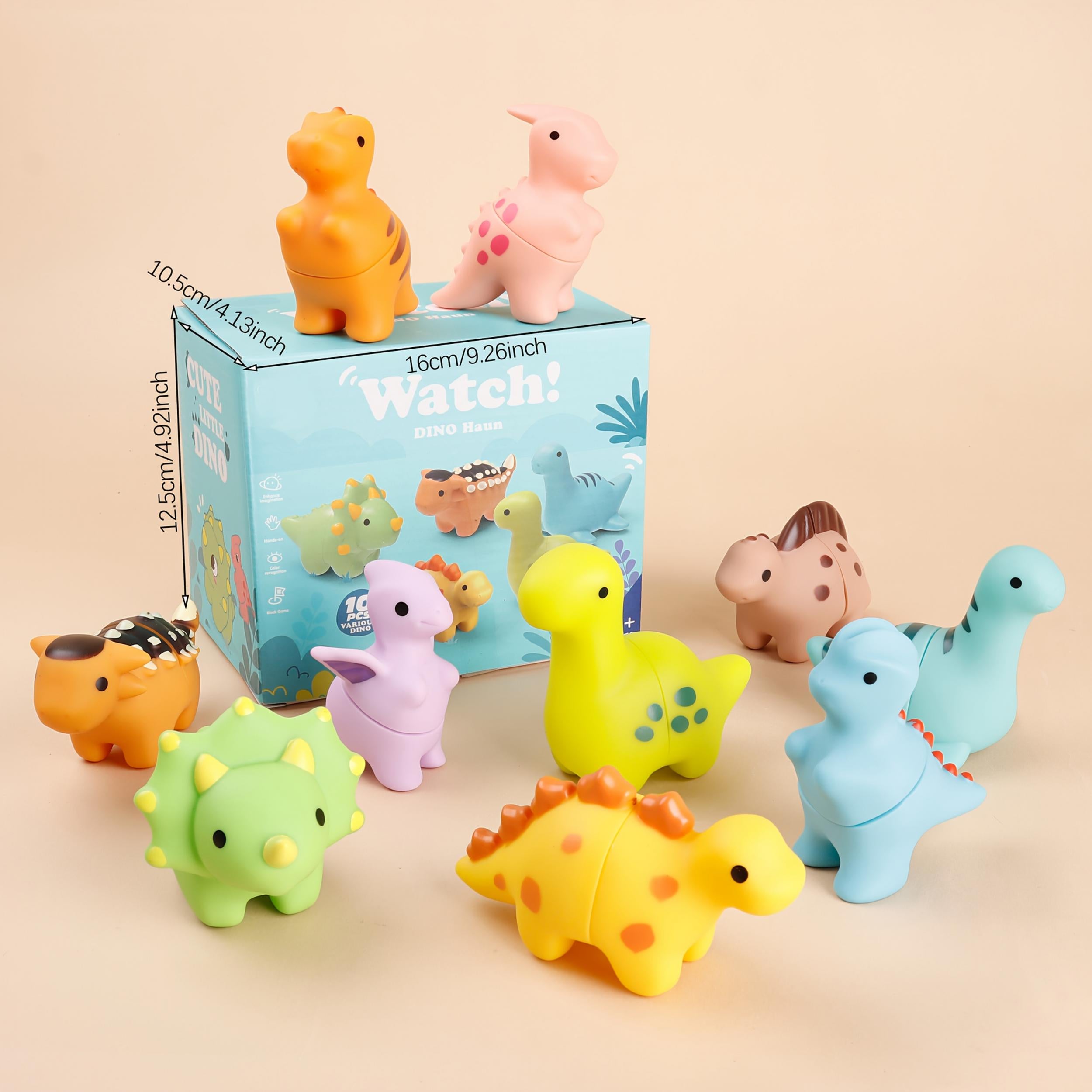 Soft Silicone Dinosaur Puzzle Matching Toy