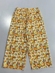 Women's Plus Floral Print Wide Leg Trousers