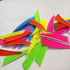 50pcs 7 Shield Cut Archery Fletches Arrow Feathers