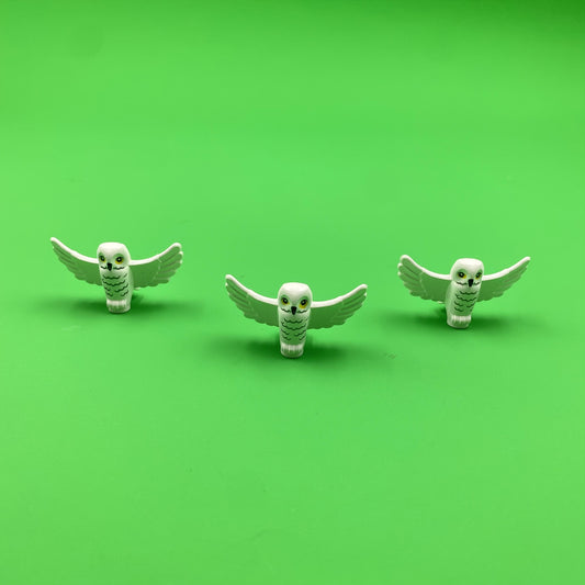 2PCSMOC Owl Building Blocks Assembly Animal Ornament Toy