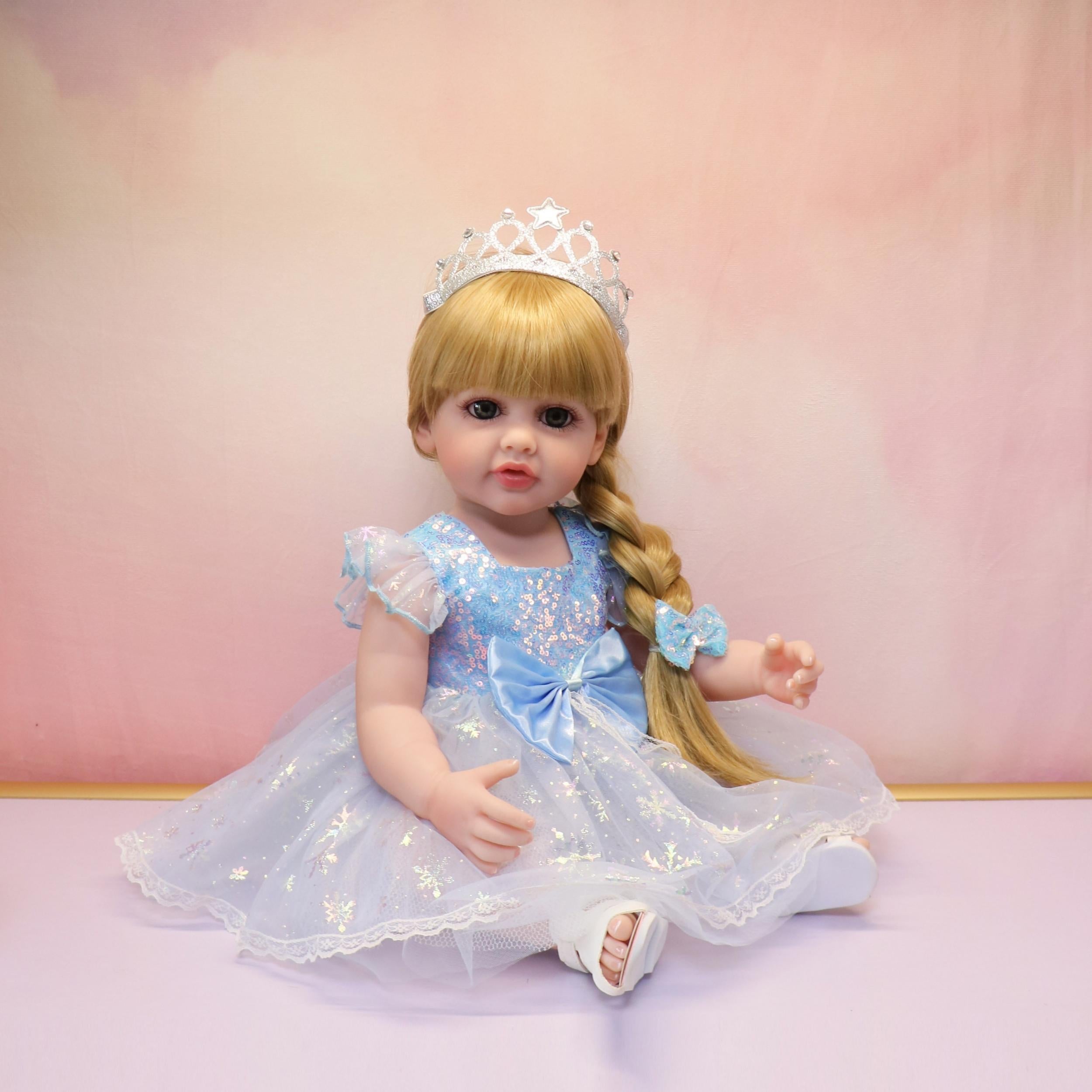55 88 Cm Full Plastic Princess Rapunzel Doll with Accessories