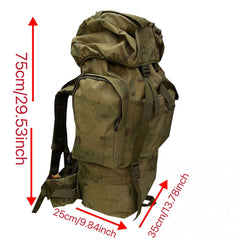 Large Waterproof Camo Hiking Backpack