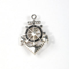 1PC Men's Boat Rudder Brooch Clothing Accessories