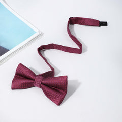 Men's Golden Dot Plaid Bow Tie