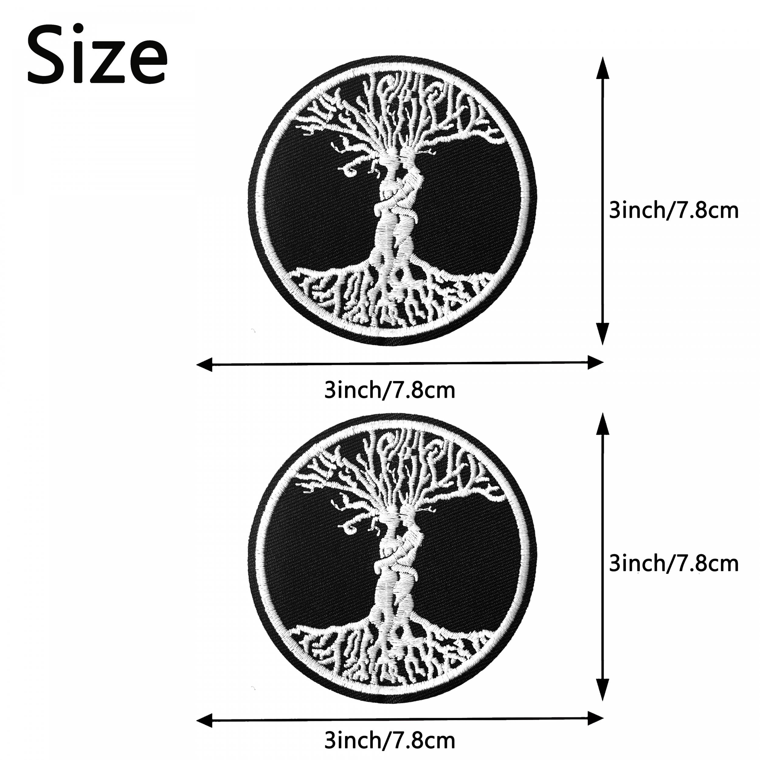 2pcs Tree Of Life Celtic Love Iron On Patches Sew On Embroidered Applique