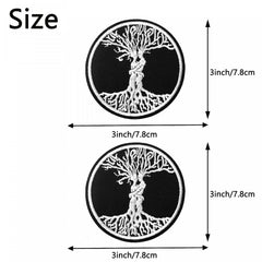 2pcs Tree Of Life Celtic Love Iron On Patches Sew On Embroidered Applique