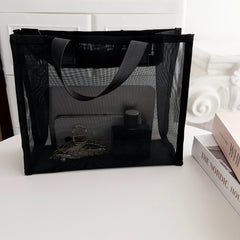 Portable Mesh Storage Bag for Makeup and Sanitary Napkins