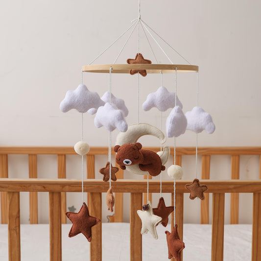 Bear Shaped Baby Toy, Nursery Room Decor, Stroller Pendant