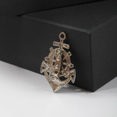 1PC Men's Boat Rudder Brooch Clothing Accessories