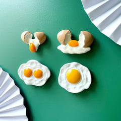 3D Fried Egg Fridge Magnet Resin Refrigerator Sticker for Home Decor