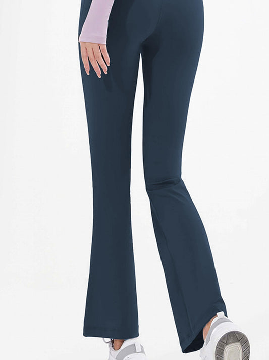 High Waist Flared Pants Sports Fitness Yoga Running Trousers Women's Activewear