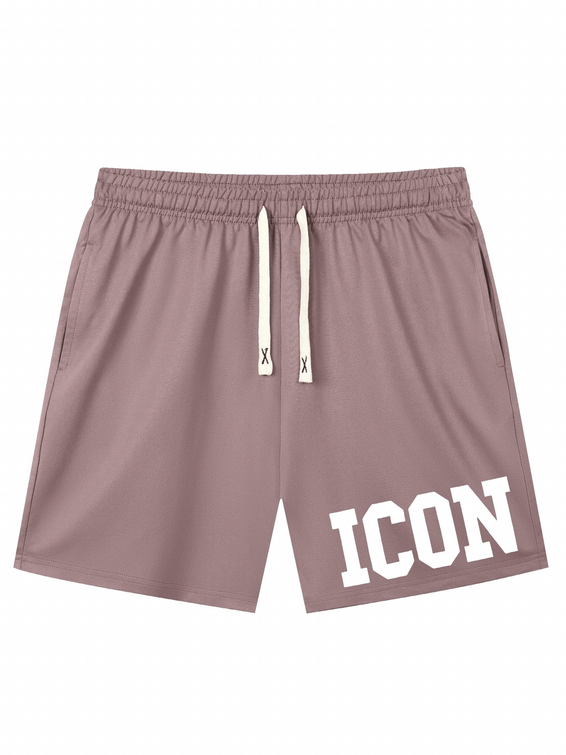 Summer Men's Casual Print Sports Drawstring Beach Shorts