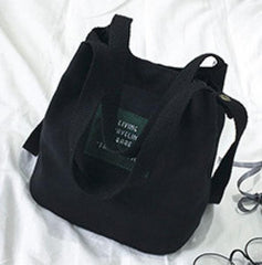 Colorful Mini Canvas Shoulder Bag for Women 19*12*20 Cm