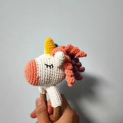 Little Unicorn Bracelet Rattles Doll Ideal Gift for 0-3 Year Olds